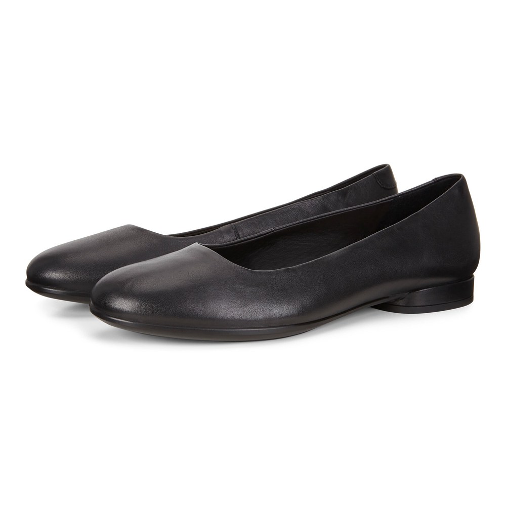 ECCO Womens Ballerinas Black - Anal - CDH-372046